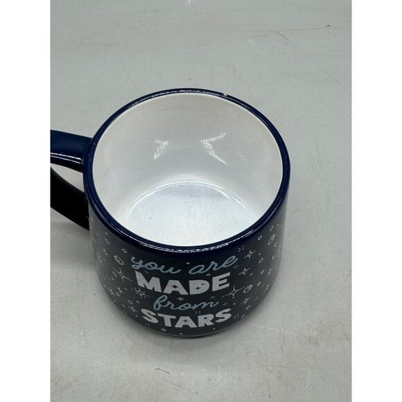 You Are Made From Stars Ceramic Mug blue coffee fun 3.5x4:" READ - Picture 3 of 5